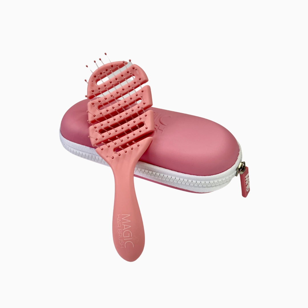 Magic Hair Brush – MiniTravel Brush Pink