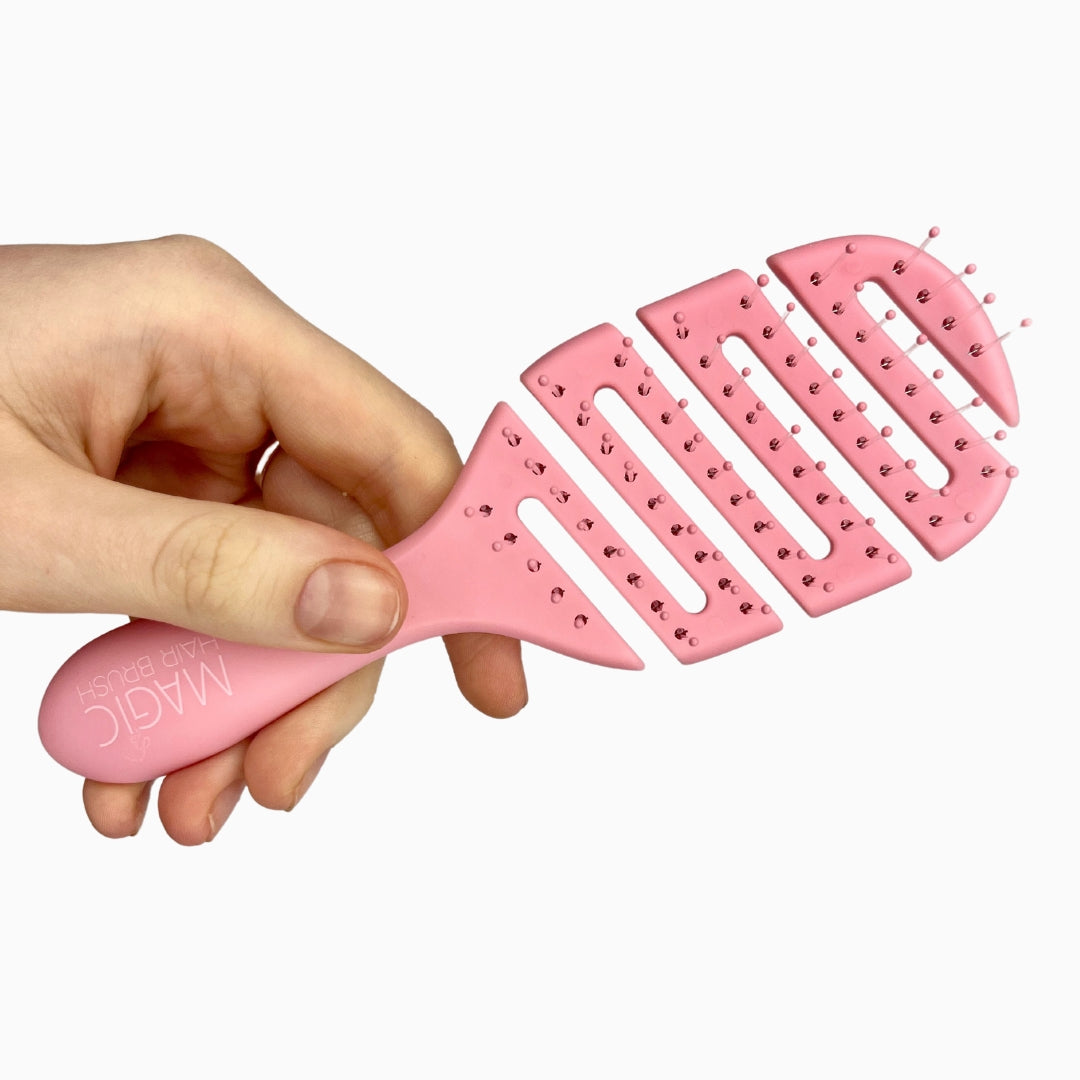 Magic Hair Brush – MiniTravel Brush Pink