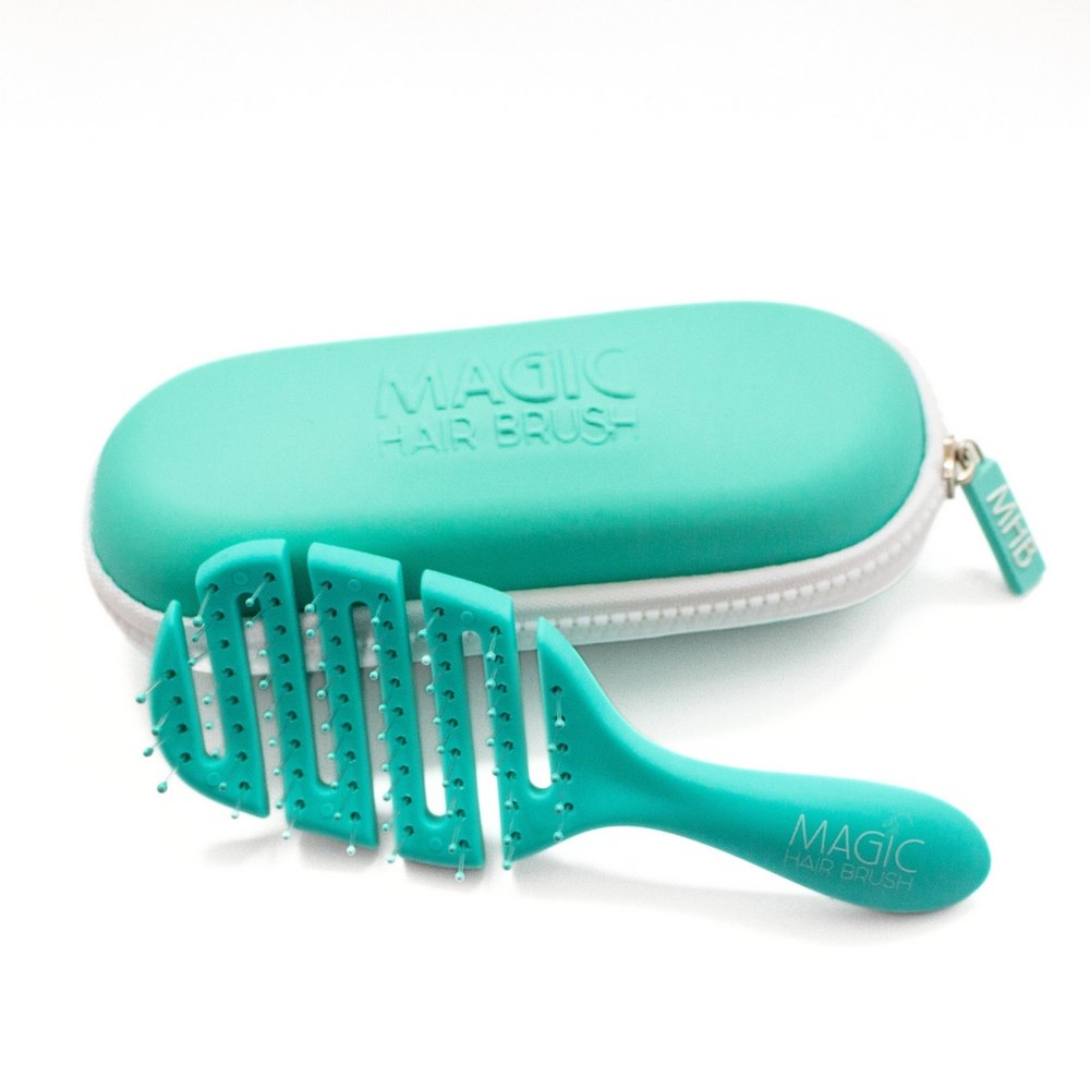 Magic Hair Brush - Mini Sea Green Sports