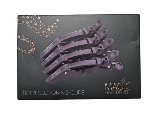 Magic Hair Brush - 4pk Section Clips