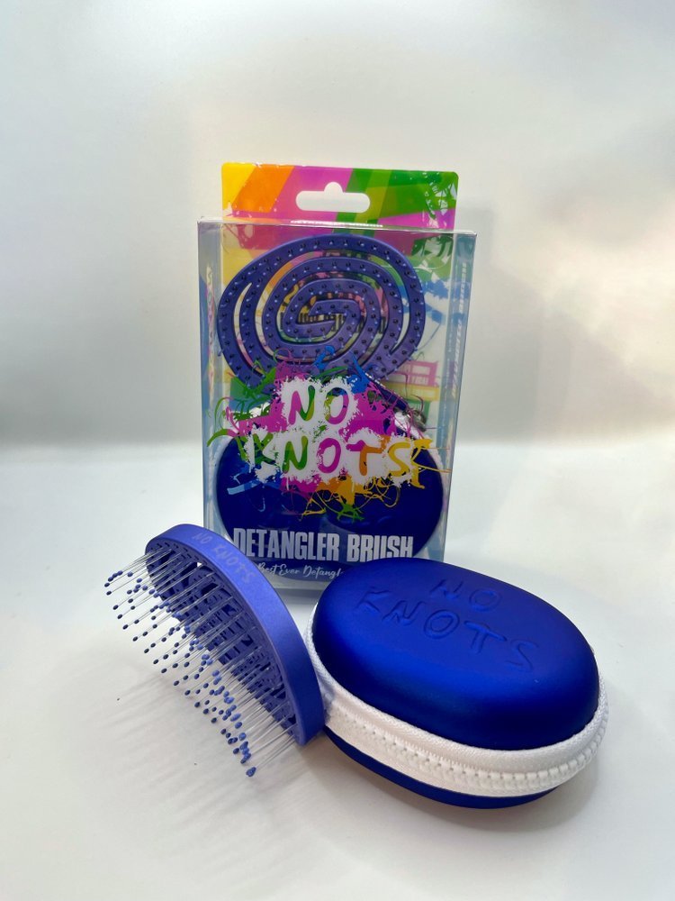 No Knots Detangler Electric Blue