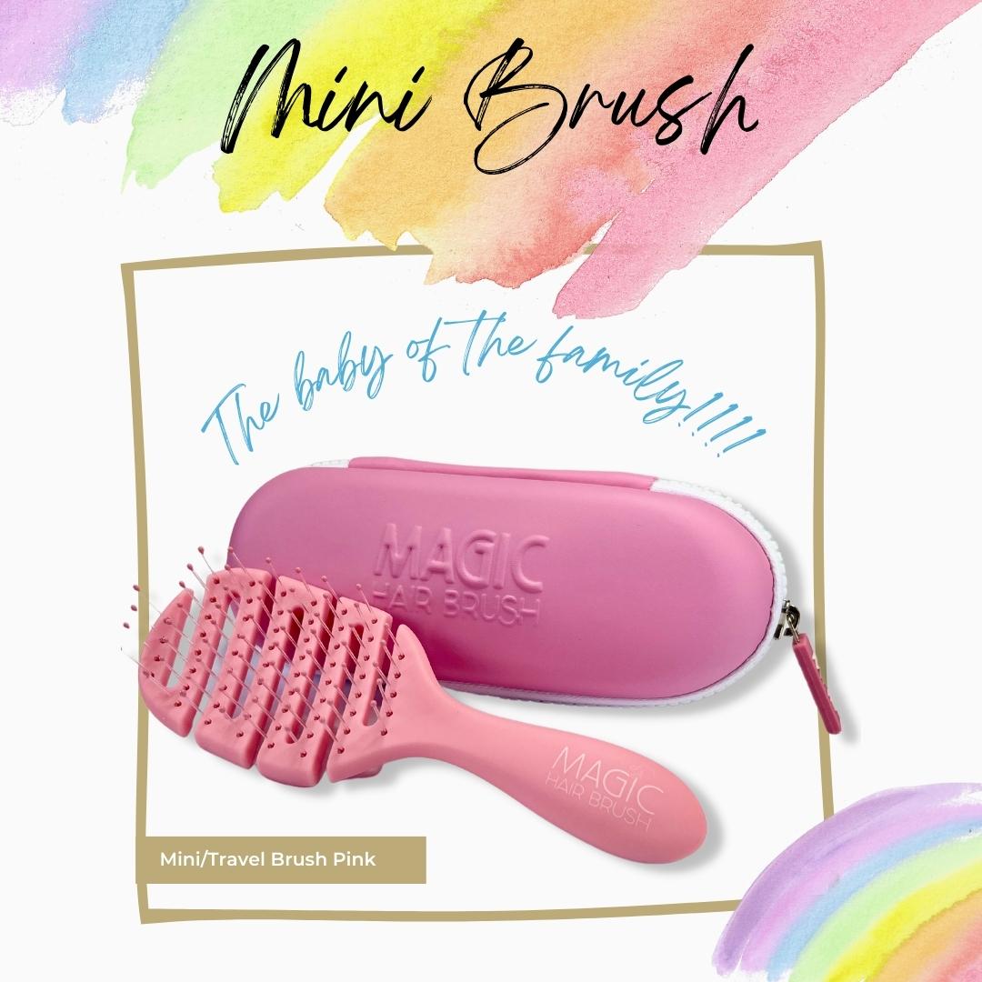 Magic Hair Brush – MiniTravel Brush Pink