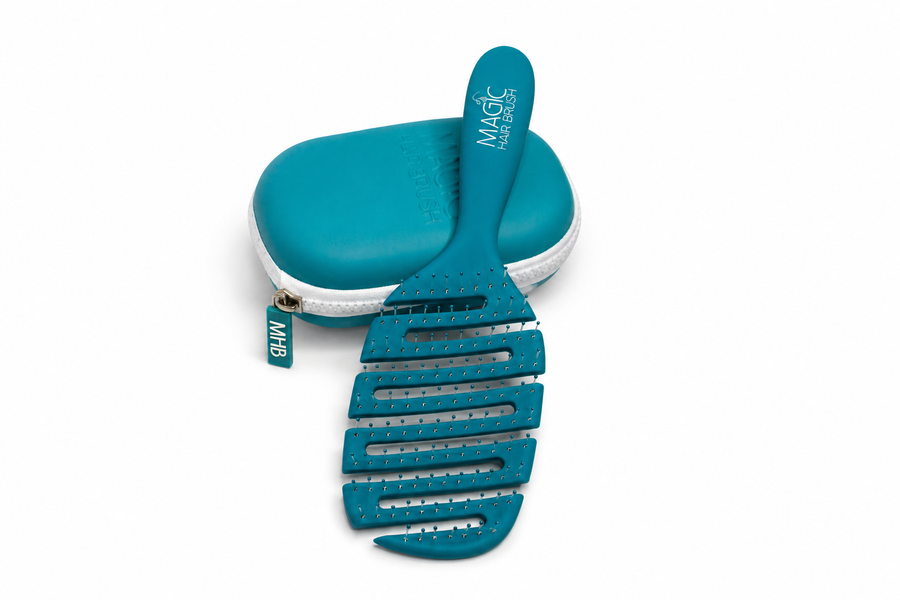 Magic Hair Brush - Sport Sky Blue