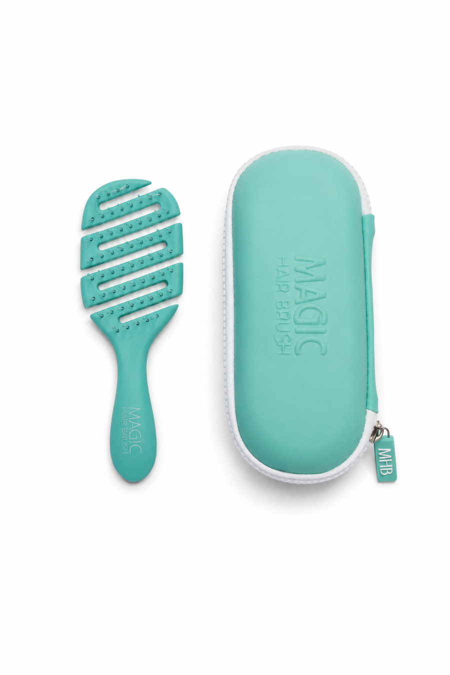 Magic Hair Brush - Mini Sea Green Sports