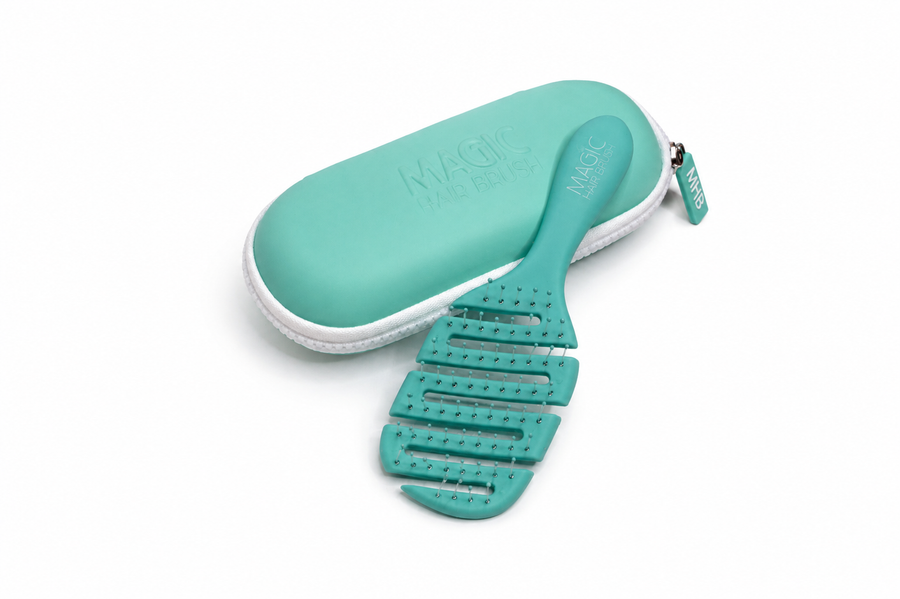 Magic Hair Brush - Mini Sea Green Sports