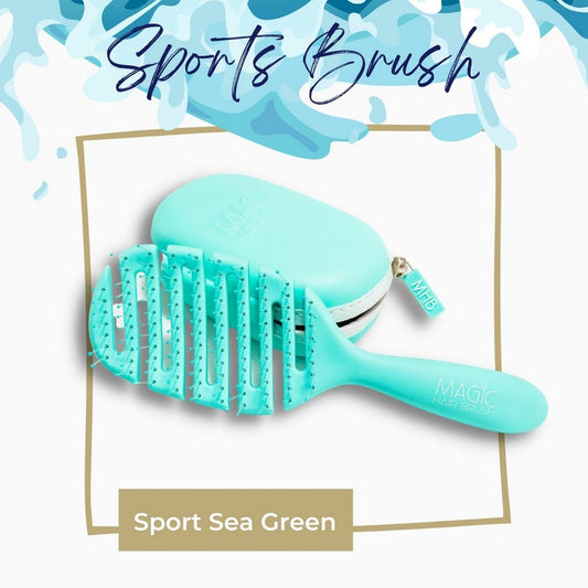 Magic Hair Brush - Sports Sea Green