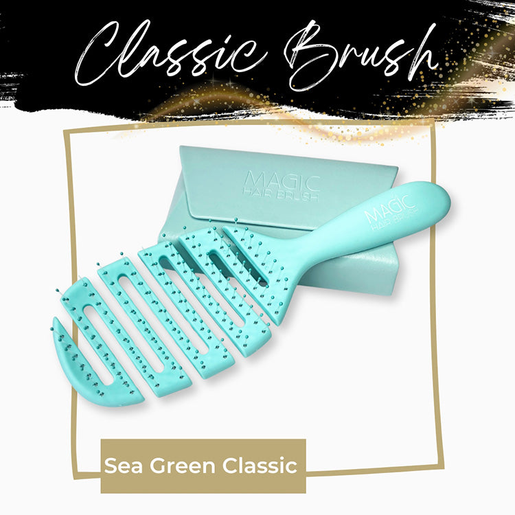 Magic Hair Brush – Sea Green Classic