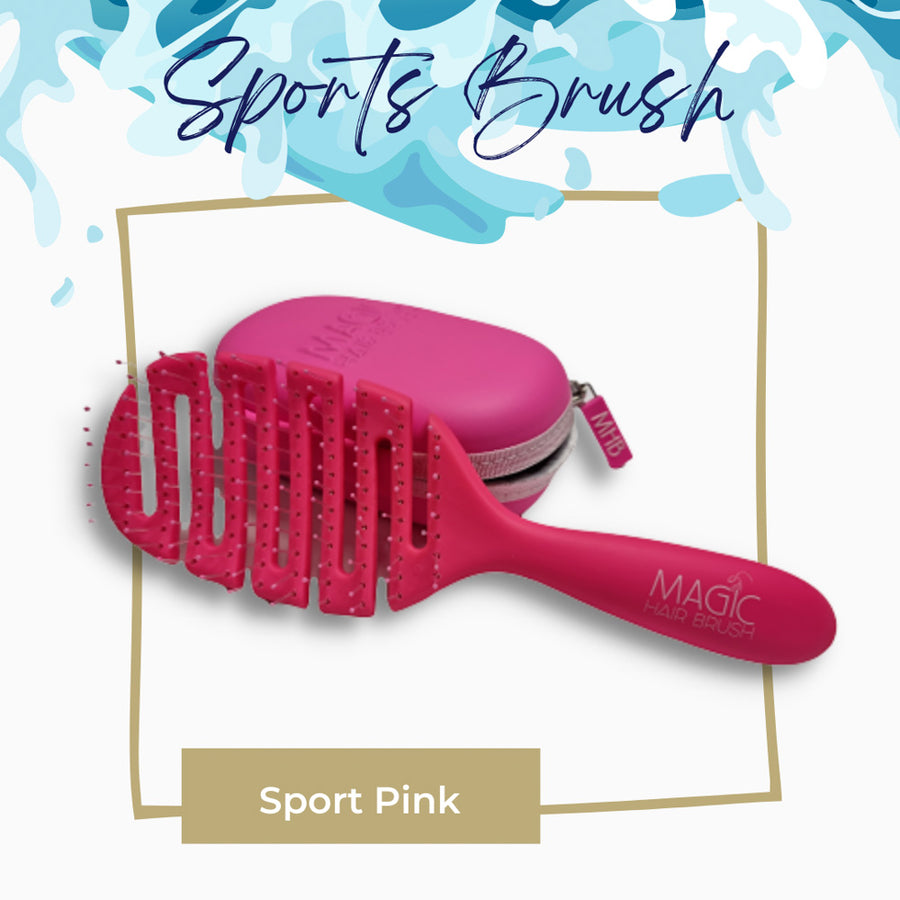 Magic Hair Brush - Pink Sports